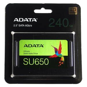 【送料無料】 ADATA SSD SU650 240GB ASU650SS-240GT-R 【新品・未開封】