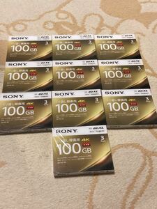 SONY ブルーレイディスク(BDXL) 100GB 30枚セット(3枚セット×10)