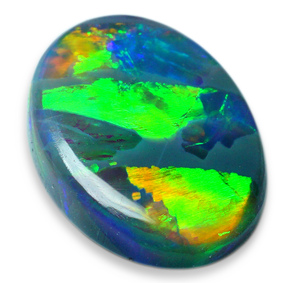 HA 注目!●天然ブラックオパール 最高級 フレイム パレット ビッグサイズ 2.40ct オーストラリア産 ルース