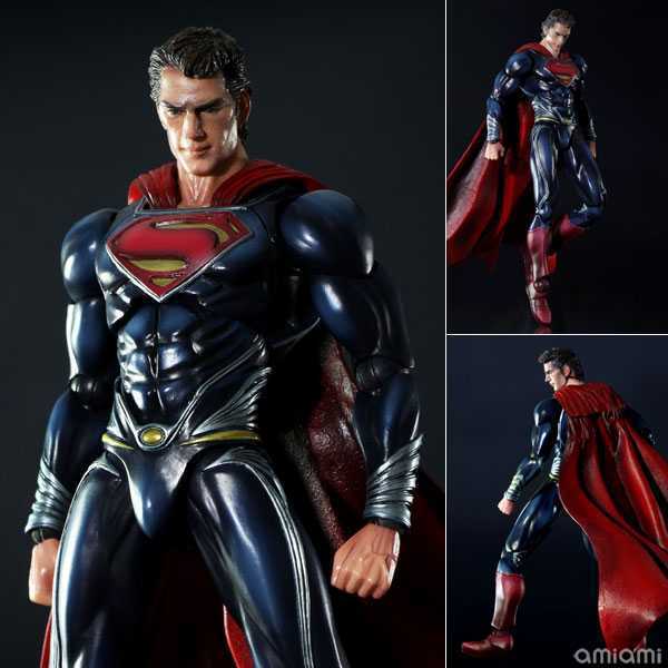 新品 絶版 プレイアーツ マン・オブ・スティール スーパーマン クラーク・ケント カル=エル バットマン アロー DCコミック