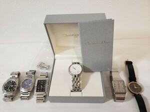 KA0573 【☆訳あり特価】ブランド腕時計6本まとめ売り クリスチャンディオール FENDI GUCCI RADO TECHNOS