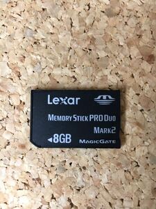 【動作確認済、初期化済】Lexar メモリースティックPRO Duo MARK2 8GB MEMORY STICK MAGIC GATE 24 