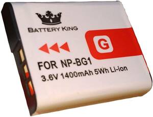 送料無料 バッテリーキング ソニー SONY NP-BG1 NP-FG1 バッテリー 互換バッテリー 1400mAh 電池 大容量 互換品