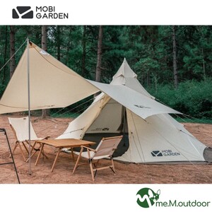 mobigarden_ERA230_タープ付_ポール_テント_コットン_煙突穴付 _モビガーデン