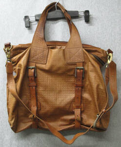 Jas-M.B. ジャスエムビー：ヴィンテージレザー 2WAY ショルダー バッグ（ ハンドメイド Jas-M.B. Vintage Claft Work Leather Bag England