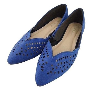 SG0849* новый товар обувь есть перевод туфли-лодочки low каблук cut Work кожзаменитель подушка средний . легкий одна нога 180g LL размер синий голубой стоимость доставки 510 иен 