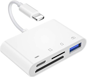 【最新】iPhone/iPad SDカードリーダー/4in1/双方向高速転送