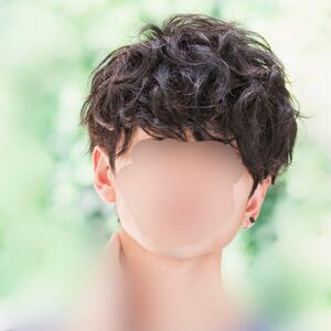 高級本物人毛 100% メンズ フルウィッグ ブラウン