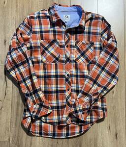  Arnold Palmer flannel shirt long sleeve shirt check shirt M size 