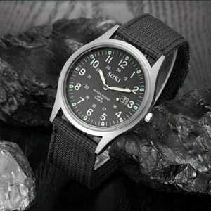  new goods unused wristwatch clock analogue calendar casual black 7