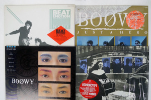 LP 一部帯付き BOOWY/4枚セット