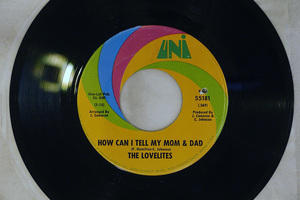 US ORIGINAL THE LOVELITES/HOW CAN I TELL MY MOM AND DAD/UNI 55181□