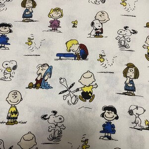 生地 ハンドメイド はぎれ 布 学入園 シーチング スヌーピー