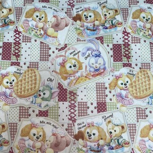 生地 ハンドメイド はぎれ 布 学入園 シーチング ダッフィー