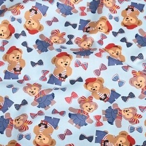 生地 ハンドメイド はぎれ 布 学入園 シーチング ダッフィー
