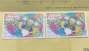 格安！　送料無料 東京ディズニーランド　パスポートチケット2枚 2022年1月28日(金)9:00入園当選ペア株主優待券