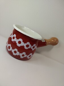 Plune. プルーン ホーロープチミルクパン 550ml OHANA レッド