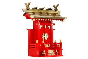  household Shinto shrine . load one company single goods yellow gold roof. . load .# Special on piling coating # quotient ... better fortune .....