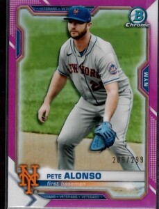 【299枚限定】PETE ALONSO 2021 BOWMAN Chrome 