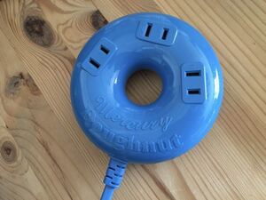 Mercury 3口 3m ドーナツ型 延長コード 延長ケーブル ブルー マーキュリー 電源 延長コード タップ アメリカン 雑貨 DIY DULTON ダルトン