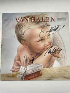★Van Halen (ヴァン・ヘイレン) メンバー全員の直筆サイン入り LPレコード 検索 ビートルズ 色紙 クイーン