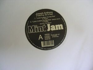 ●UKSOUL R&B12”●JOSEPH ANTHONY feat.BE LA KEY/LOVE IT WHEN IT'S LIKE THIS