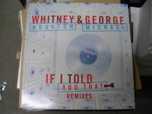 ●UKSOUL R&B12”●WHITNEY HOUSTON & GEORGE MICHAEL/IF I TOLD YOU THAT