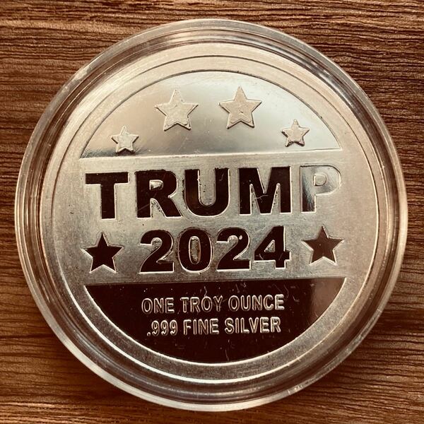 （レア！）トランプ大統領　1オンス 銀貨　TRUMP2024