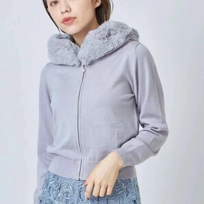 　◆お値下げ不可◆新品　tocco ファーつき　ニットパーカー　ラベンダー宇垣美里　大人気の完売品　オールシーズン■6,490円