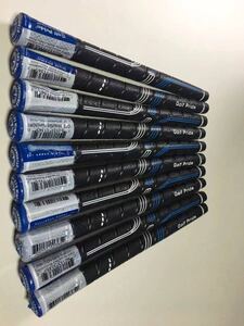 ブルー スタンダードサイズ ゴルフプライド (Golf Pride) CP2 Wrap グリップ バックラインなし 10本セット