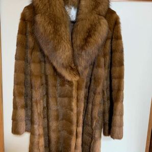 最高級　美品ミンク　本毛皮コート　毛質艶やか・柔らか　軽くて　保温抜群