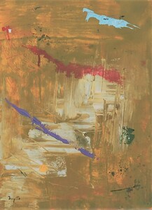 Art hand Auction Абстрактная живопись Хироши Миямото2022DR-4 Uiquitous, Рисование, акварель, Абстрактная живопись