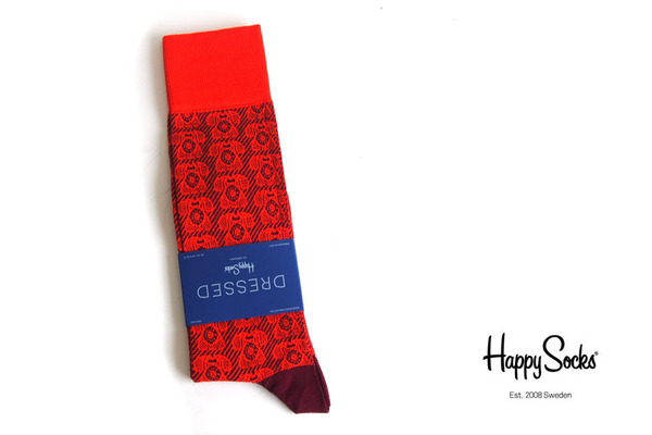 送料無料★新品|未使用|ハッピーソックス|happy socks|クルー丈ソックス|Dressed Telephone Sock|10217007|レッド