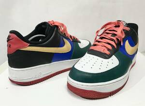 NIKE AIR FORCE 1 LOW BY YOU 白/緑/青/黒/赤/ベージュ US9.5 27.5cm ナイキ エアフォース ロー バイユー スニーカー 靴 CT7875-994