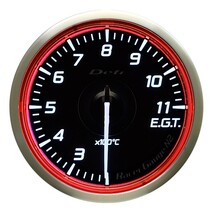 Defi　Racer Gauge デフィ レーサーゲージ　N2 60φ　（レッド）排気温度計　 DF17003_画像2