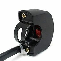 ハンドルバー 12V DC 電気システム 黒い オートバイ フォグライト スイッチ 7/8 (グレーボタン)_画像5