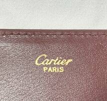 ヴィンテージ　Cartier　カルティエ マスト レザー セカンドバッグ ハンドバッグ クラッチ バッグ メンズ　ゴールド金具　箱付き_画像6