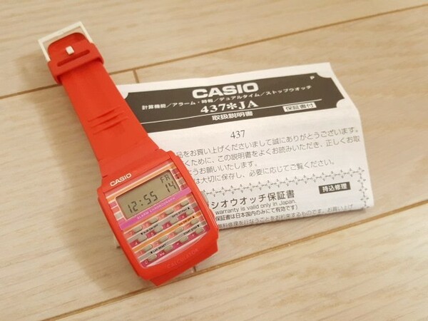 【CASIO】《国内未発売》 POPTONE カリキュレーター腕時計