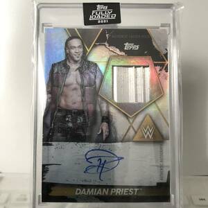 WWE DAMIAN PRIEST AUTO 2021 TOPPS FULLY LOADED LADDER RELIC Autograph Signature /99 枚限定 ダミアン・プリースト 直筆 サイン