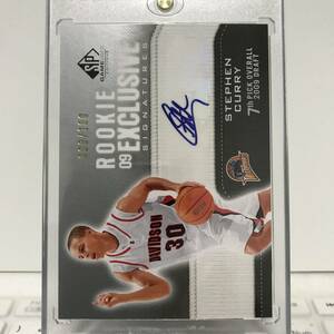 NBA STEPHEN CURRY AUTO 2009-10 SP GAME USED ROOKIE EXCLUSIVE SIGNATURE WARRIORS Autograph /100 枚限定 ステフィン カリー 直筆サイン