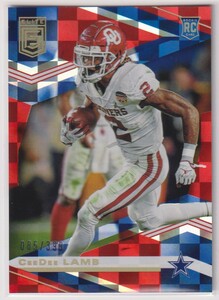 NFL CEEDEE LAMB 2020 PANINI DONRUSS ELITE Base Parallel Red ROOKIE CARD FOOTBALL COWBOYS Holo /399 枚限定 シーディー・ラム