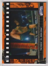WWE The Rock ( Dwayne Johnson ) vs. John Cena WrestleMania XXVIII 2021 TOPPS Match Film Strips Orange / 50 枚限定 ザ・ロック シナ_画像1