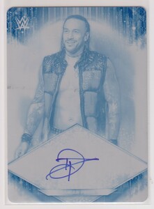 WWE DAMIAN PRIEST AUTO 1 of 1 CYAN PRINTING PLATE 2021 TOPPS ONE-OF-A KIND COLLECTIBLE 1/1 枚限定 ダミアン・プリースト 直筆 サイン