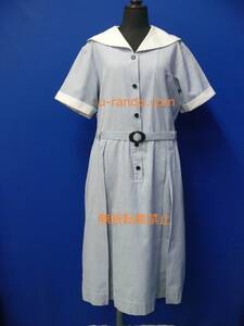 ★コスプレ衣装★ 制服・セーラー服 城星学園・ブルーストライプのセーラーワンピース 特大サイズ