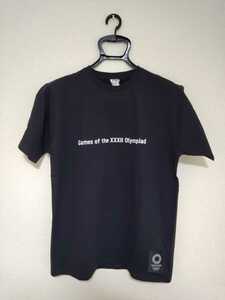 東京オリンピック Tシャツ Mサイズ 黒 ブラック カタカナ バックプリント 東京2020 エンブレム