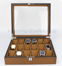 品質保証☆腕時計ケース 腕時計 18本収納 腕時計収納ケース 腕時計ケース コレクションケース 木製オンリーワン時計ケース 収納ケース_画像1
