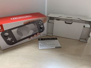 Nintendo switch グレーニンテンドースイッチライトの外箱 空箱