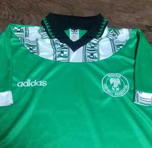 [値下げ交渉] 1994年 W杯 初出場 ナイジェリア代表 adidas UK製 検)NIGERIA FIFA WC WORLD CUP 94 USA SUPER EAGLES BEST16 ワールドカップ