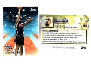 NBA 98-99 TOPPS USA Tim Duncan ティム・ダンカン　新品ミント状態品