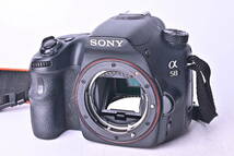 C5-2461 SONY ソニー α58 DT 18-135mm f/3.5-5.6 SAM 一眼レフデジタルカメラ オートフォーカス 充電器有_画像2